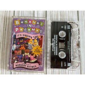 Bananas In Pajamas Audio Cassette Tape ~ It’s Singing Time ~ Nursery Rhymes 1996